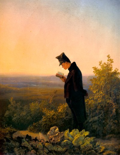 The Evening Breviary by Carl Spitzweg